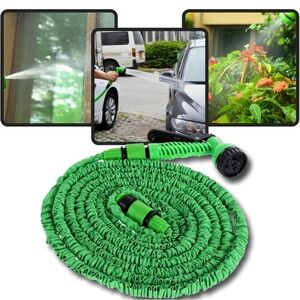 Expandable Green Garden Hose